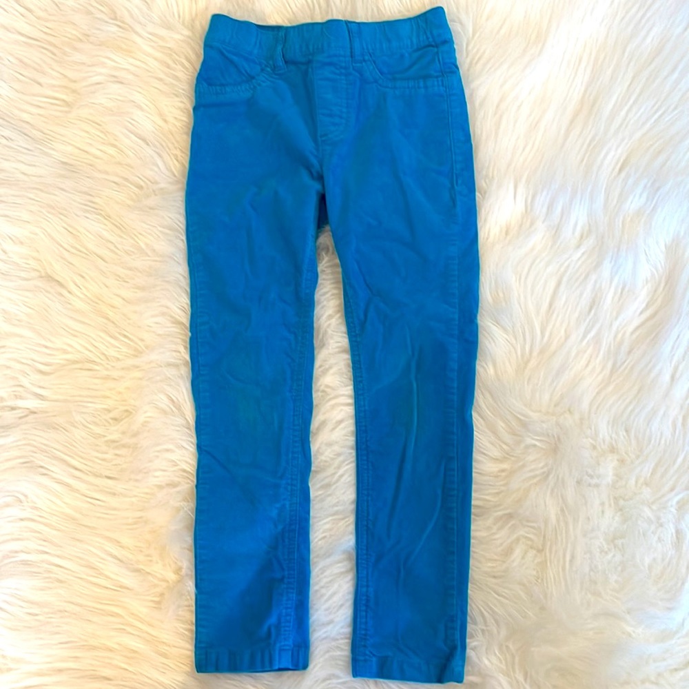 Girls 5-6Y Blue Corduroy Pants